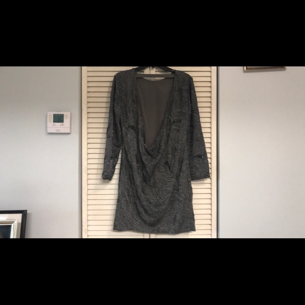 Halston Heritage Sequin Dress